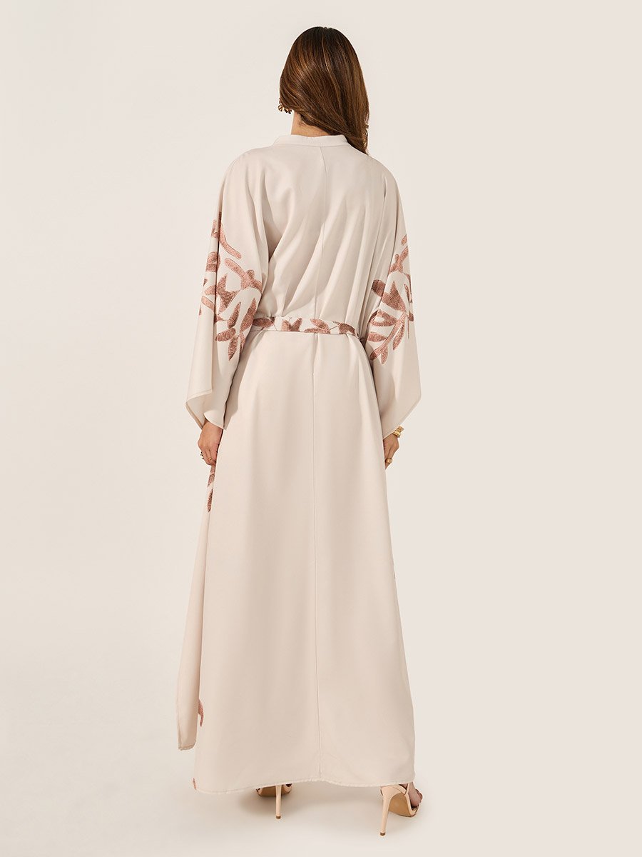 Printed Waist Tie-Up Kaftan with Tassel Detail
