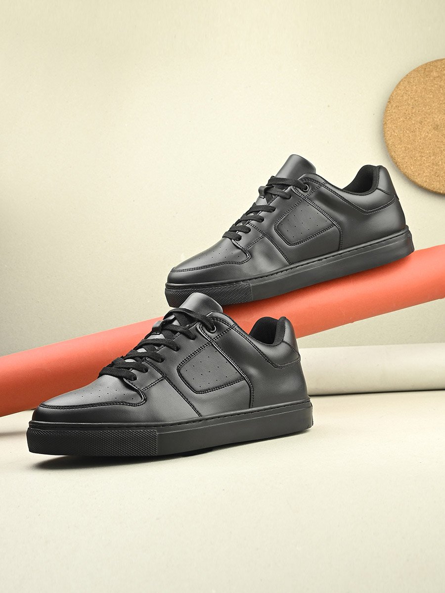 Platform Sole Lace Up Court Sneakers