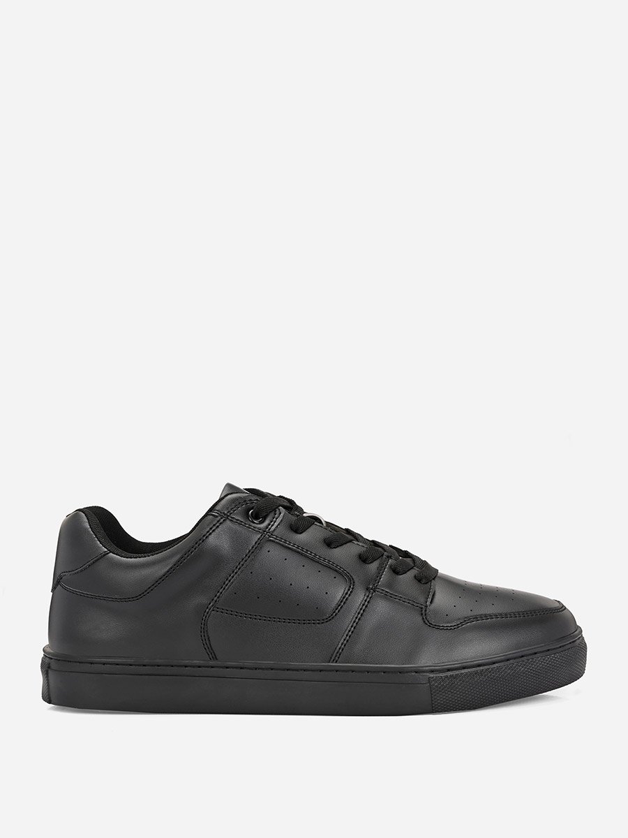 Platform Sole Lace Up Court Sneakers
