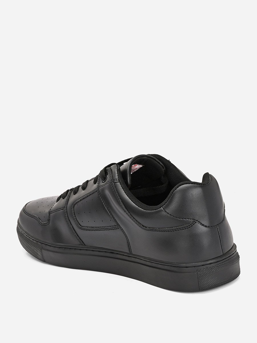 Platform Sole Lace Up Court Sneakers