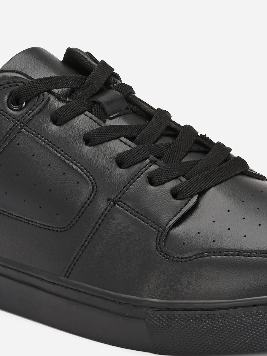 Platform Sole Lace Up Court Sneakers
