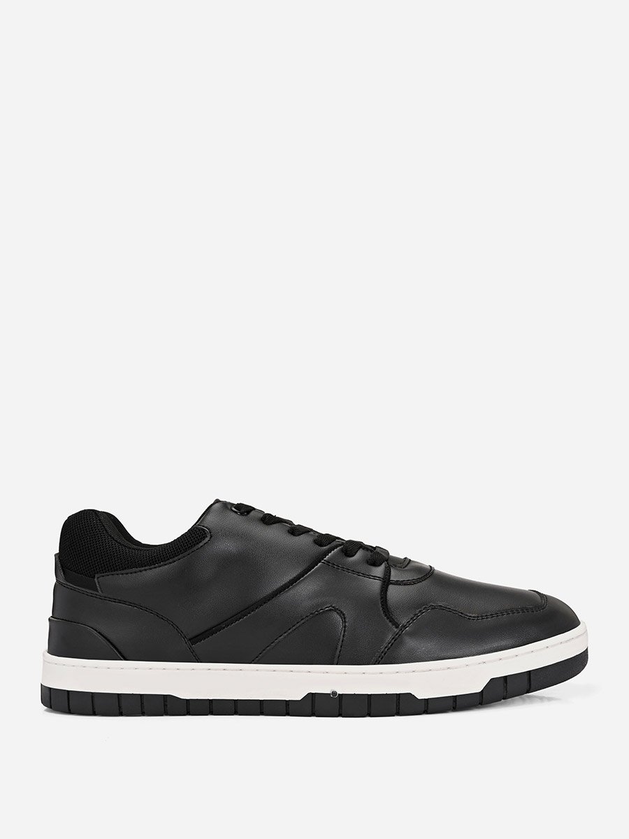 Abstract Sole Lace Up Sneakers