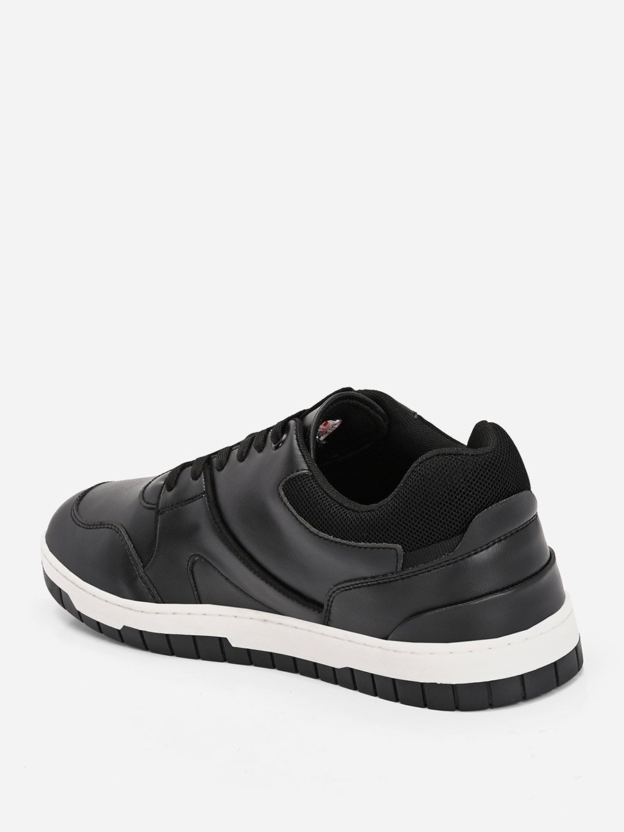 Abstract Sole Lace Up Sneakers