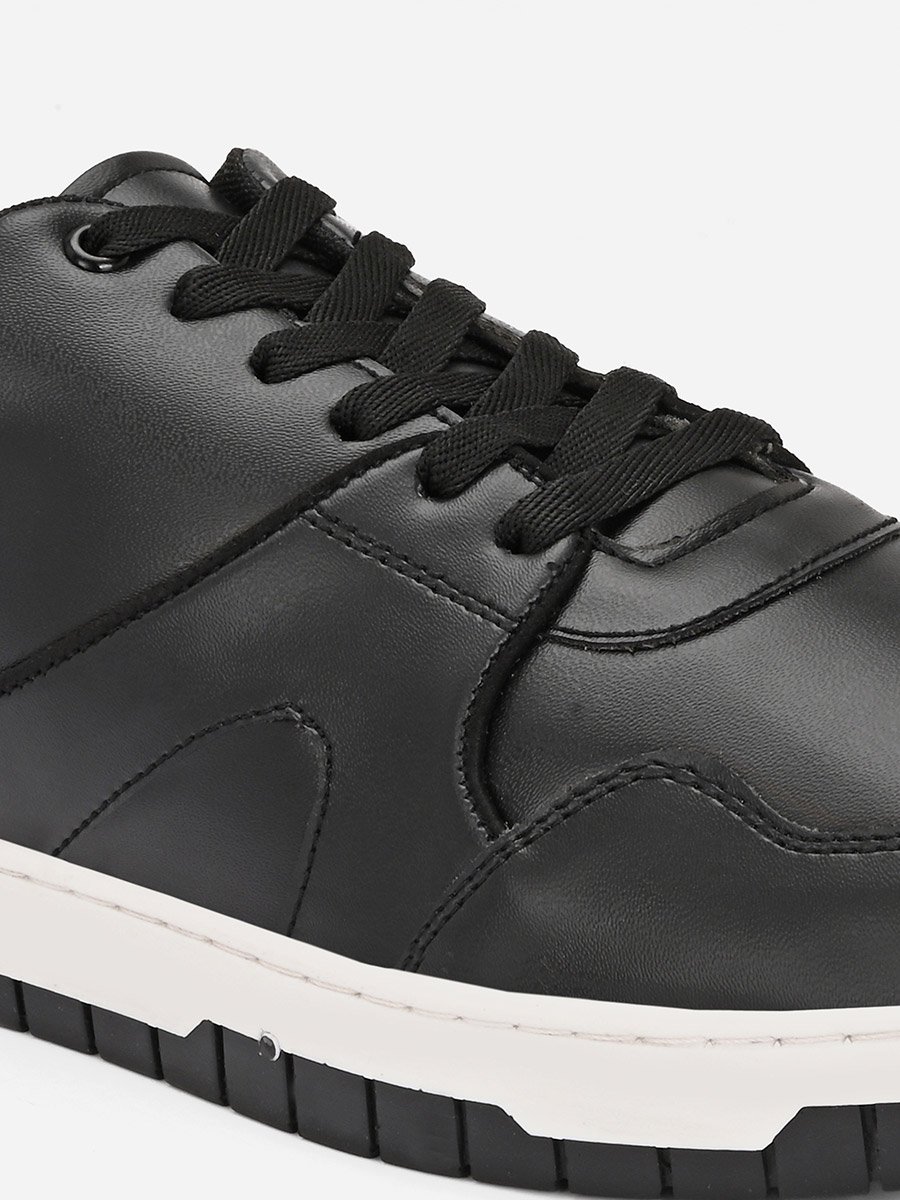Abstract Sole Lace Up Sneakers
