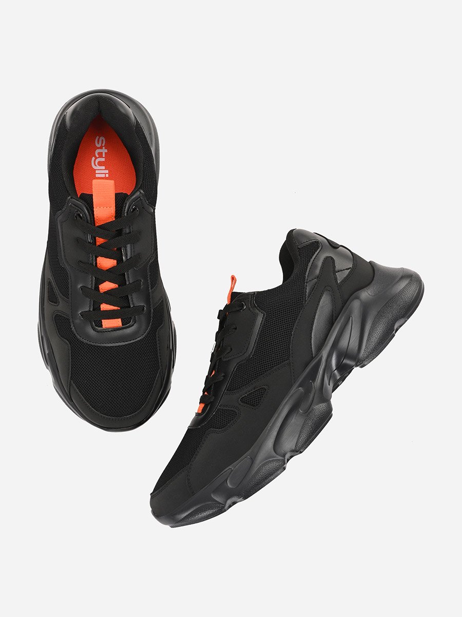 Chunky Sole Lace Up Sneakers