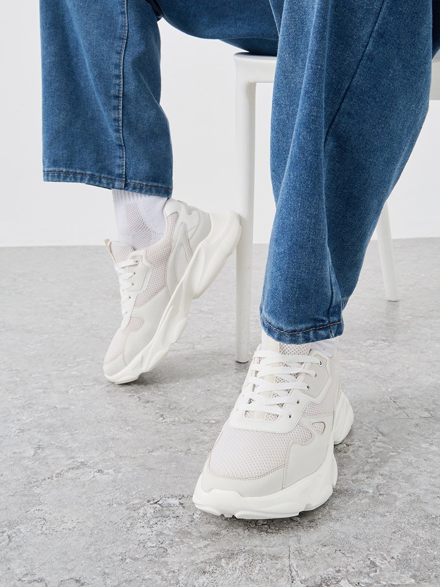 Chunky Sole Lace Up Sneakers