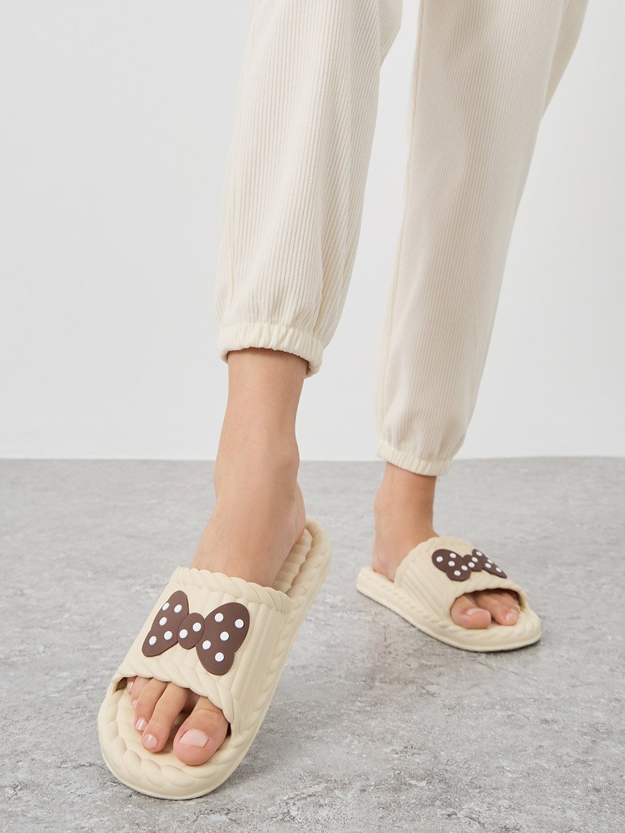 Bow Design Foam Slipper