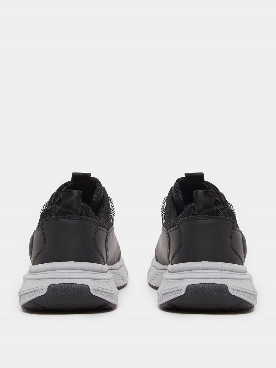 Textured Chunky Sole Lace Up Sneakers