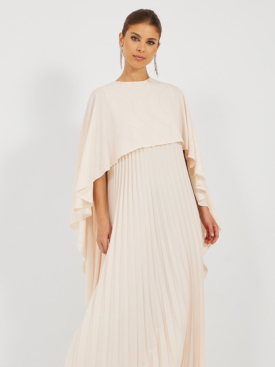 sachin and babi light blue dress Blue Chiffon Cape Midi Dress
