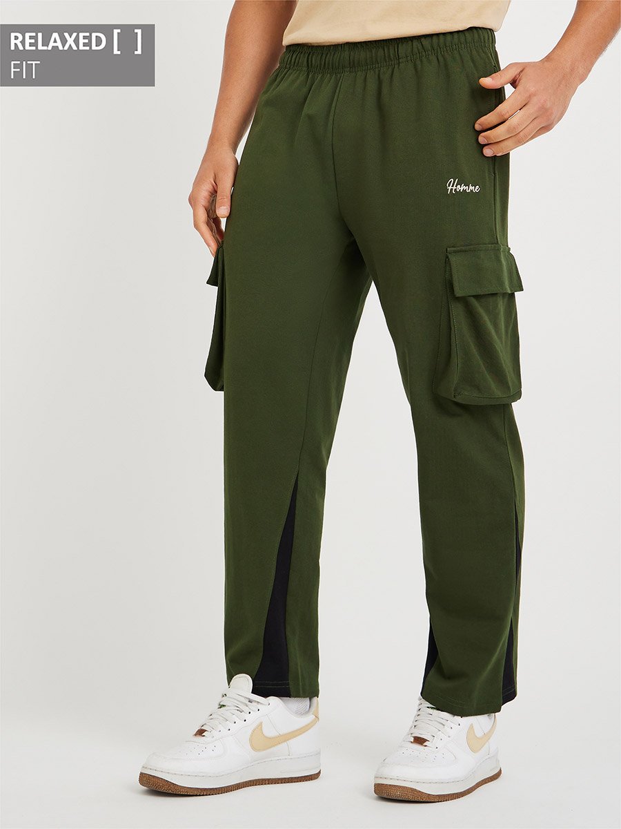 Cargo Pocket Relax Fit Open Hem Jogger