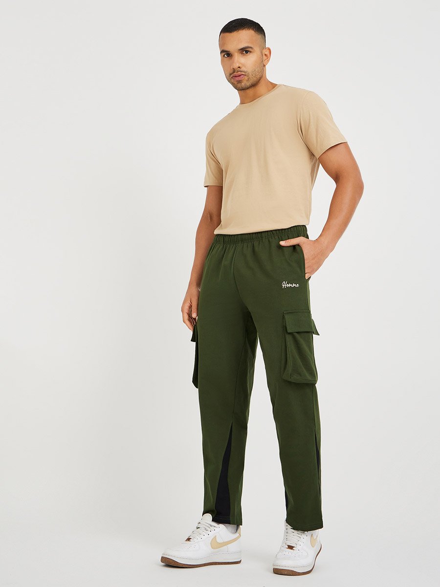 Cargo Pocket Relax Fit Open Hem Jogger