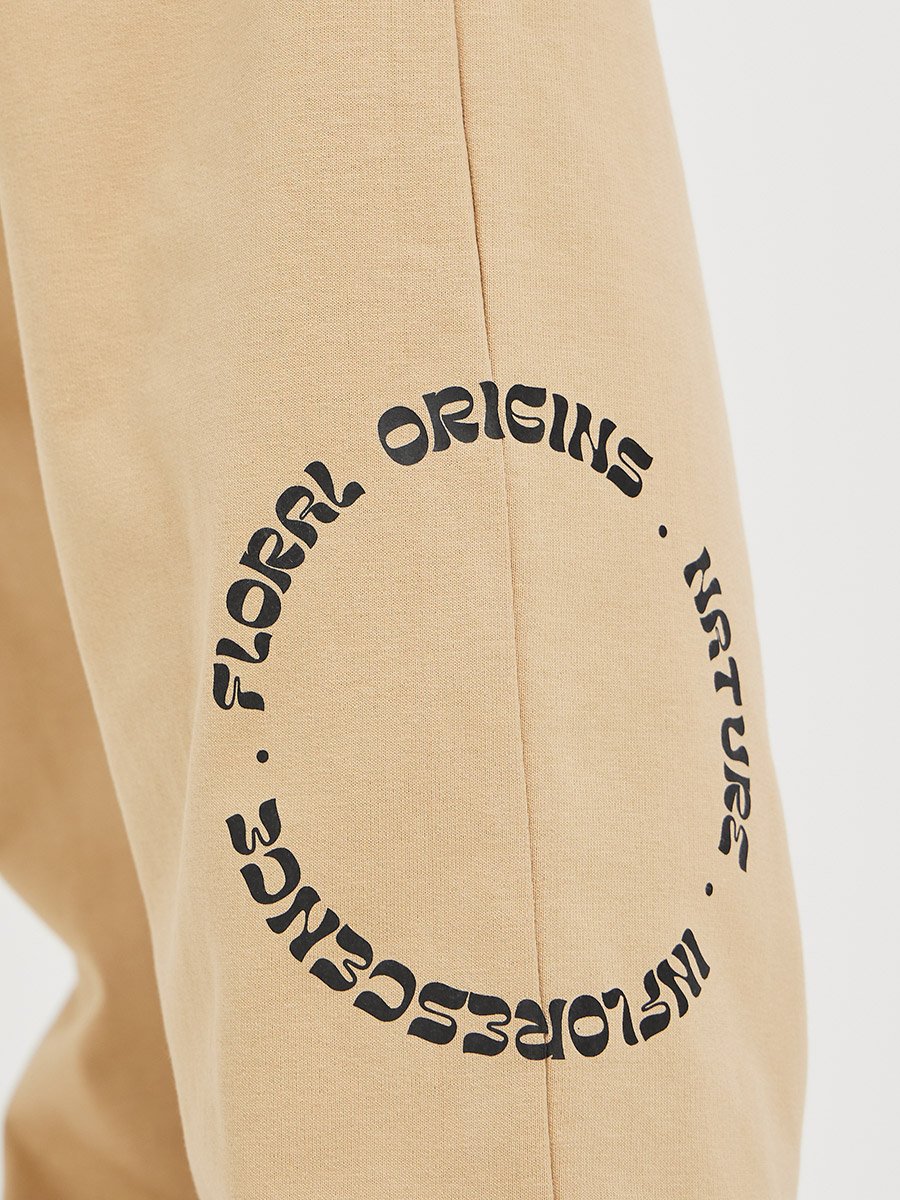 Printed Oversized Jogger with Drawstring