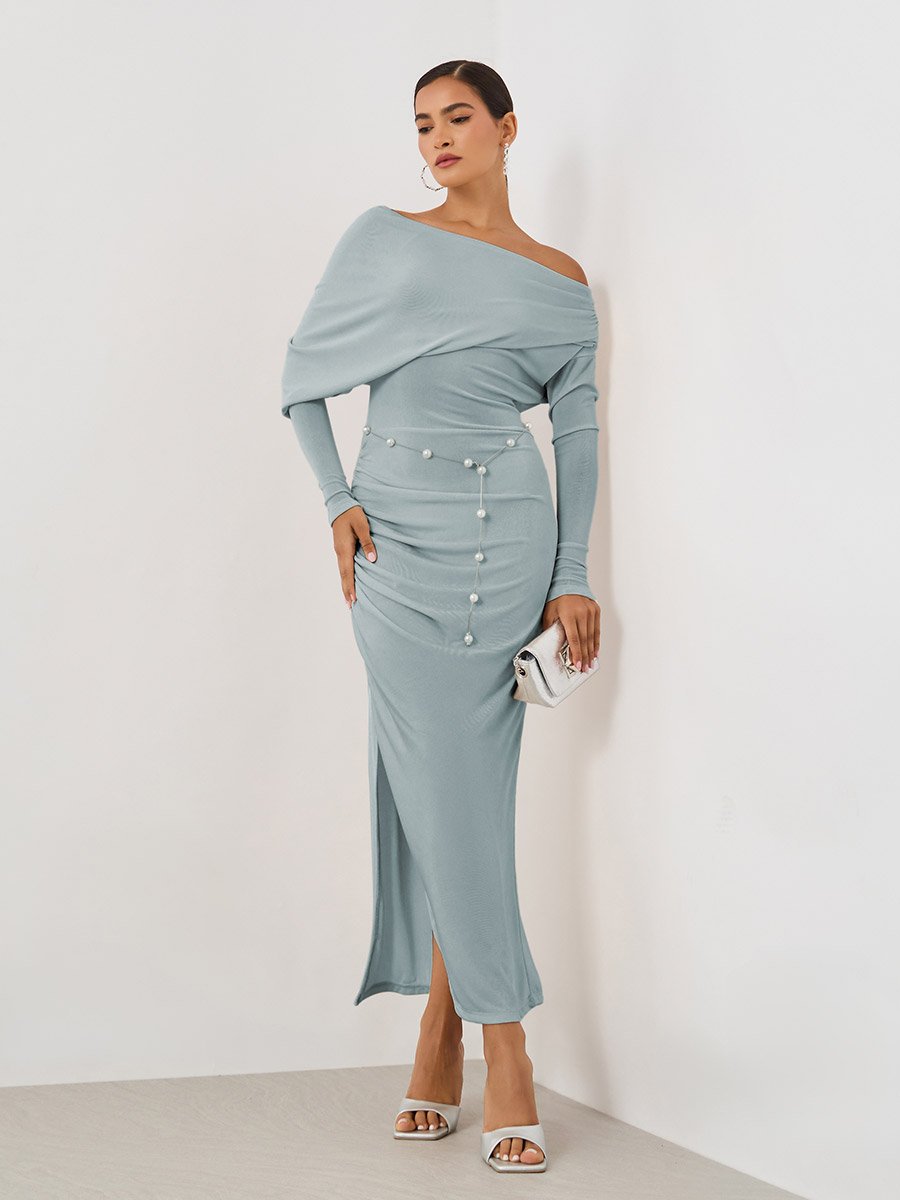 strapless midi dress summer S Blue and White Floral Strapless Destination Wedding Guest Dresses for Beach Weddings