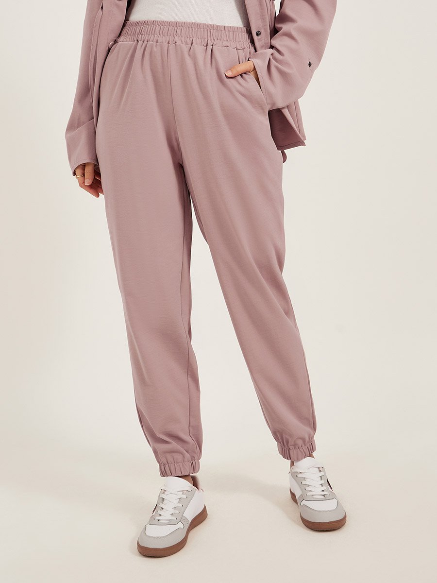 Solid Pocket Detail Shirt and Joggers Co-Ords
