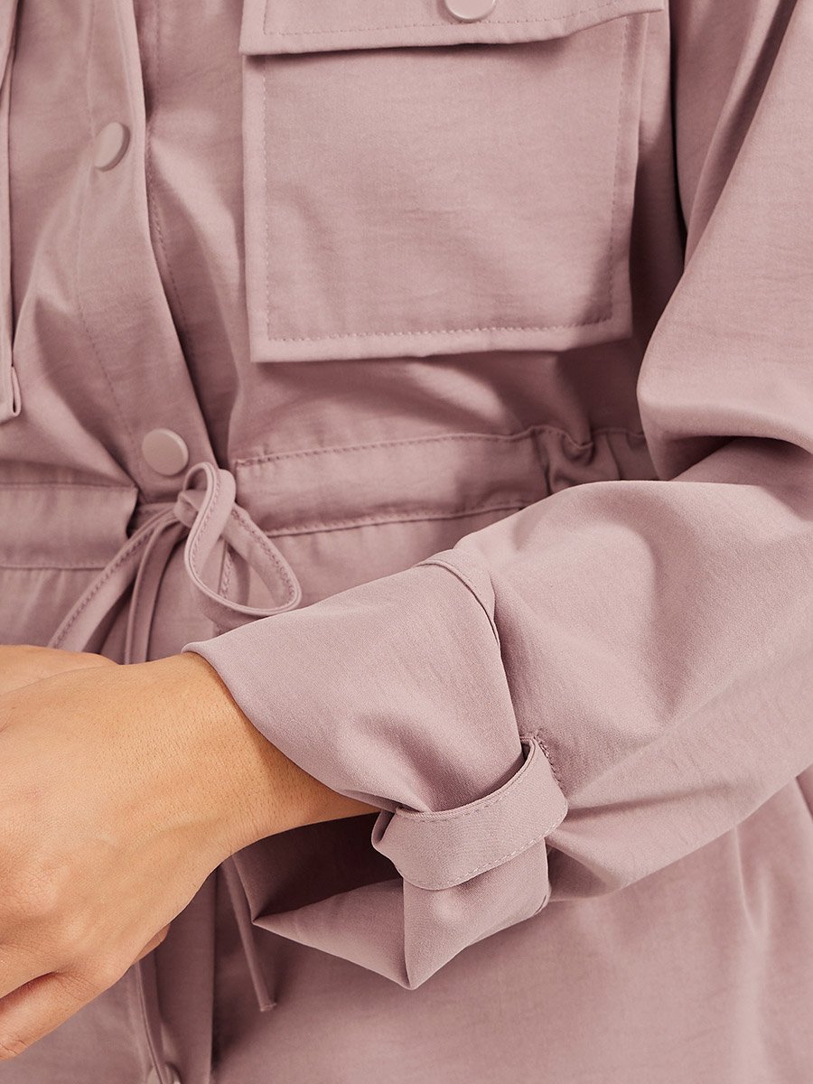 Solid Pocket Detail Shirt and Joggers Co-Ords