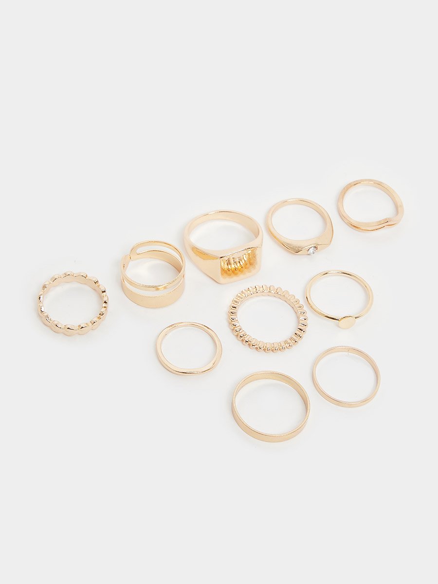 Set of 10 - Assorted Rings