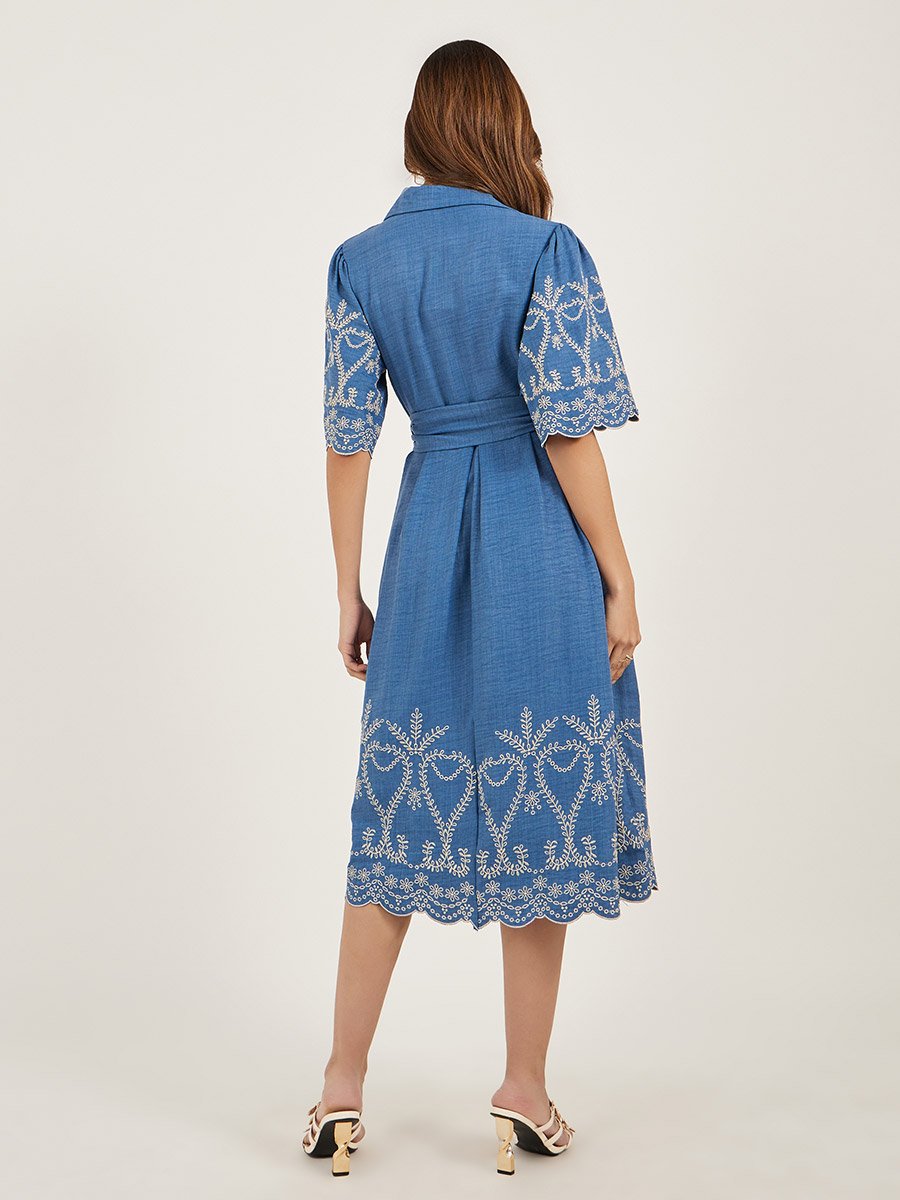 floral embroidered a line dress Floral Dreams Gown– Teuta Matoshi main image 0