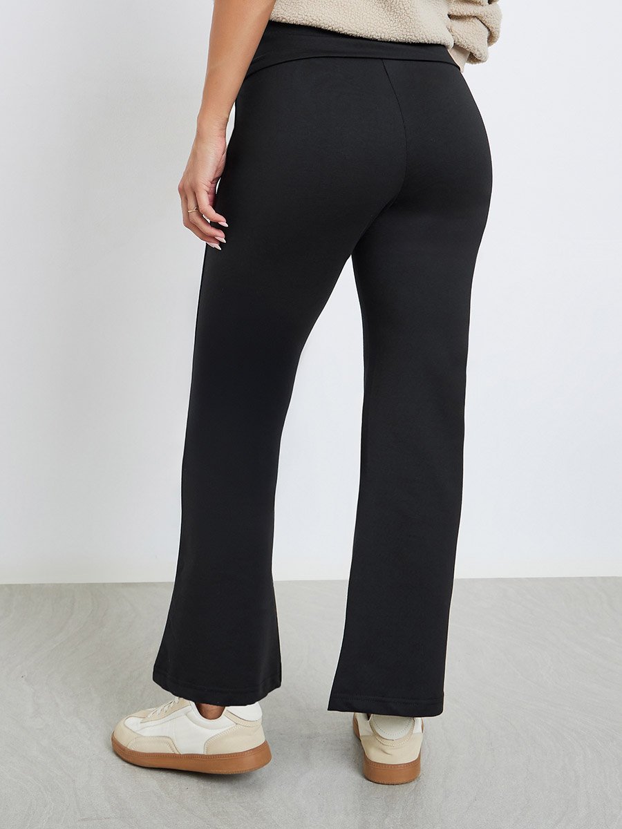 Elasticated Broad Waistband Flared Pants