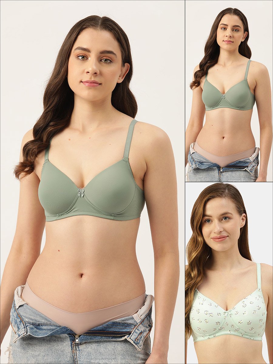 Pack of 2 - Padded Non-Wired T-Shirt Bra