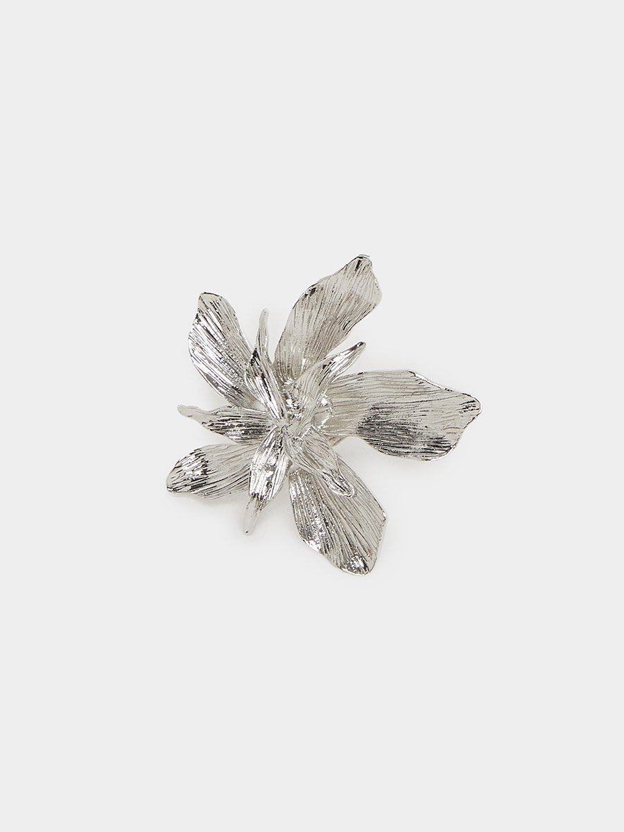 Textured Flower Accent Ring