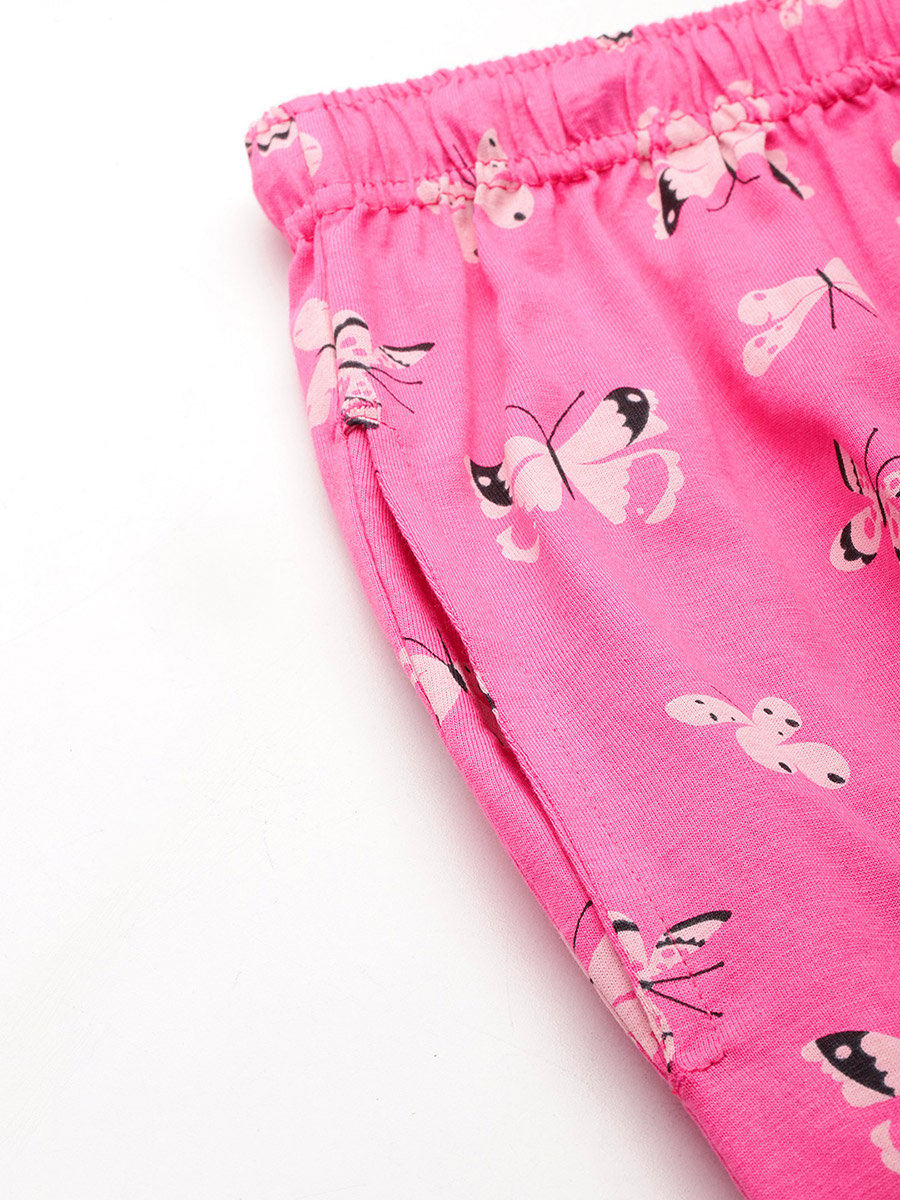 Butterfly Print Cotton Shirt and Pyjama Set