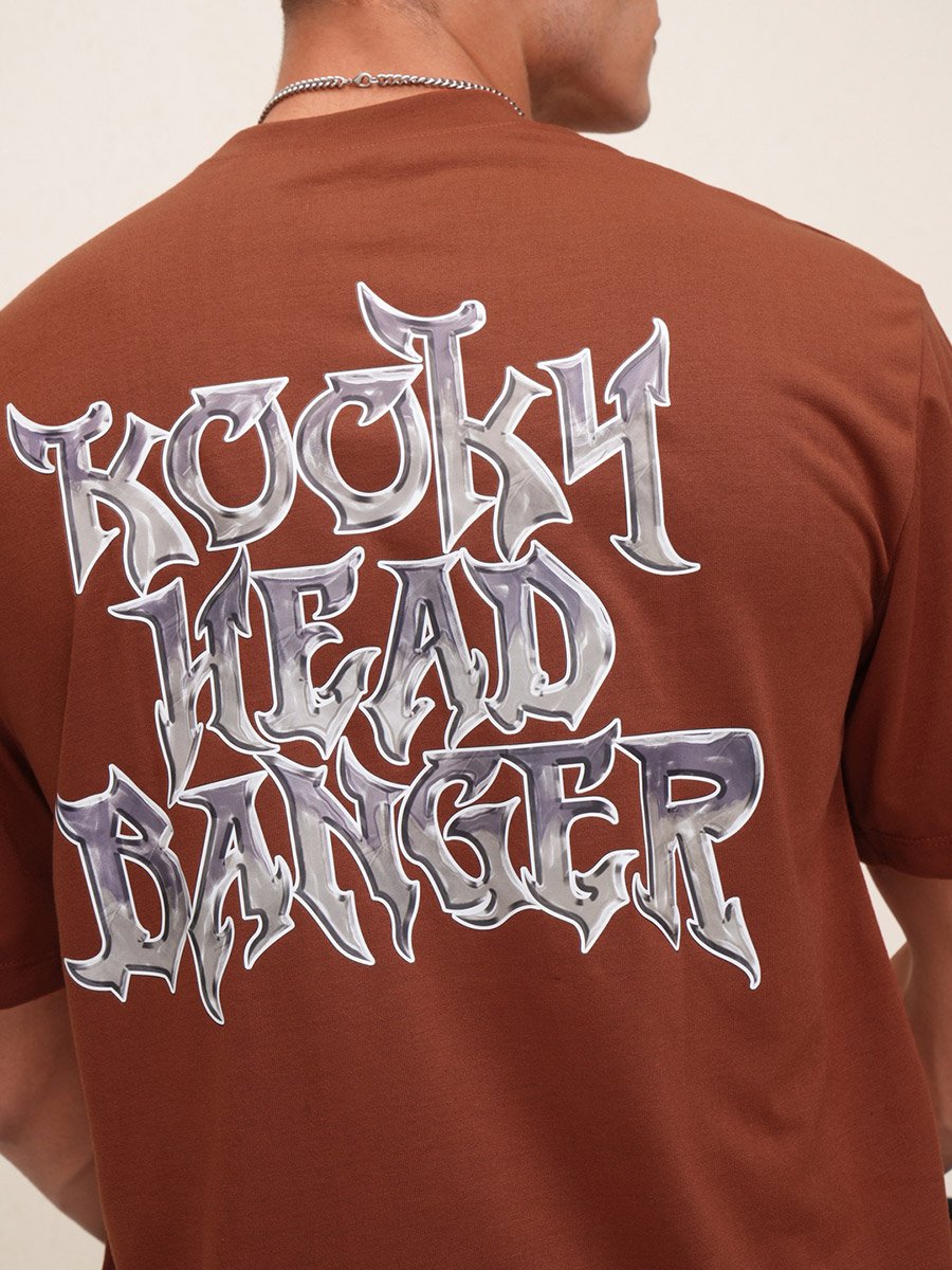 Graphic Print Round Neck Regular Fit T-Shirt