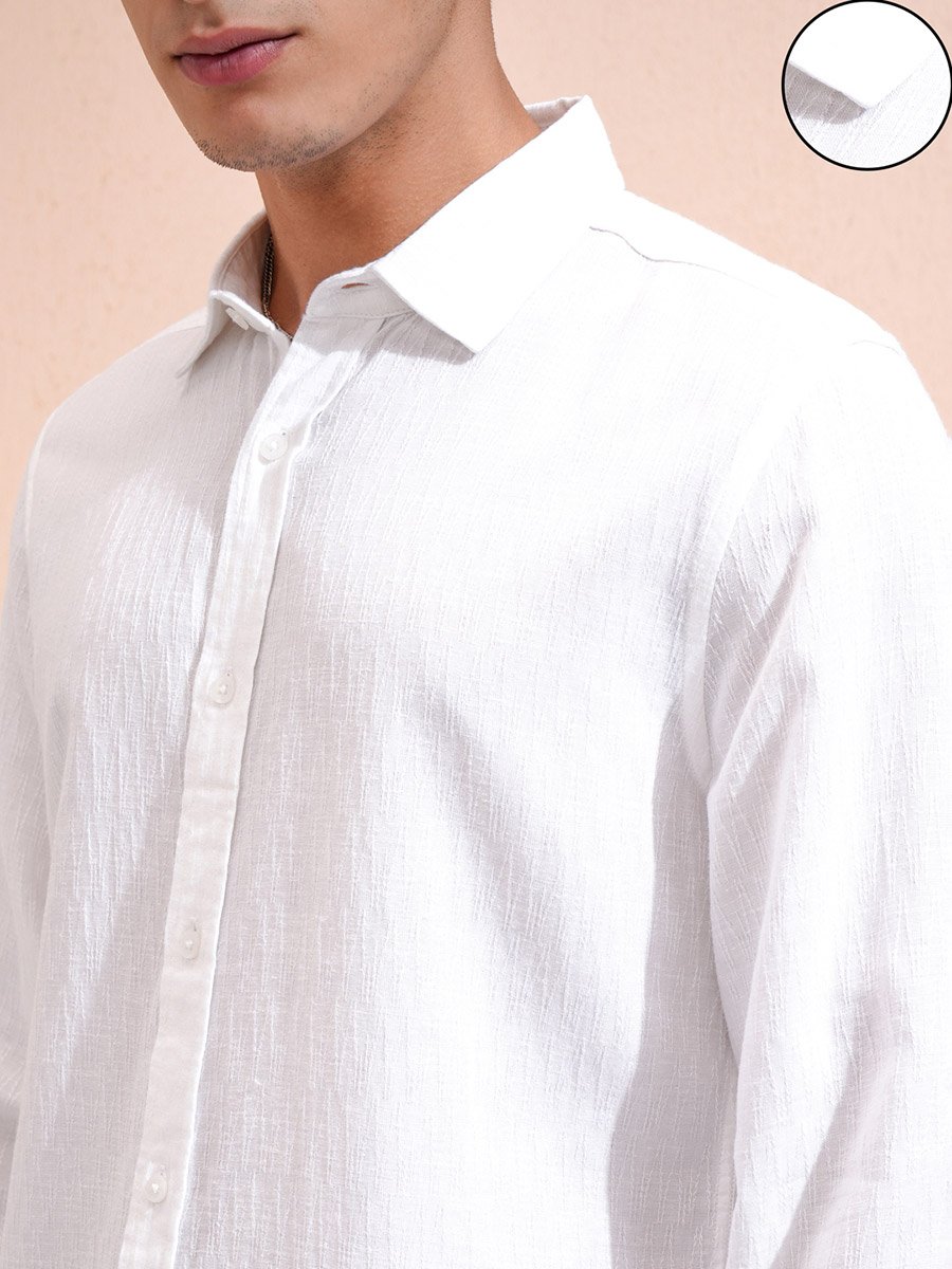 Solid Regular Fit Collared Shirt