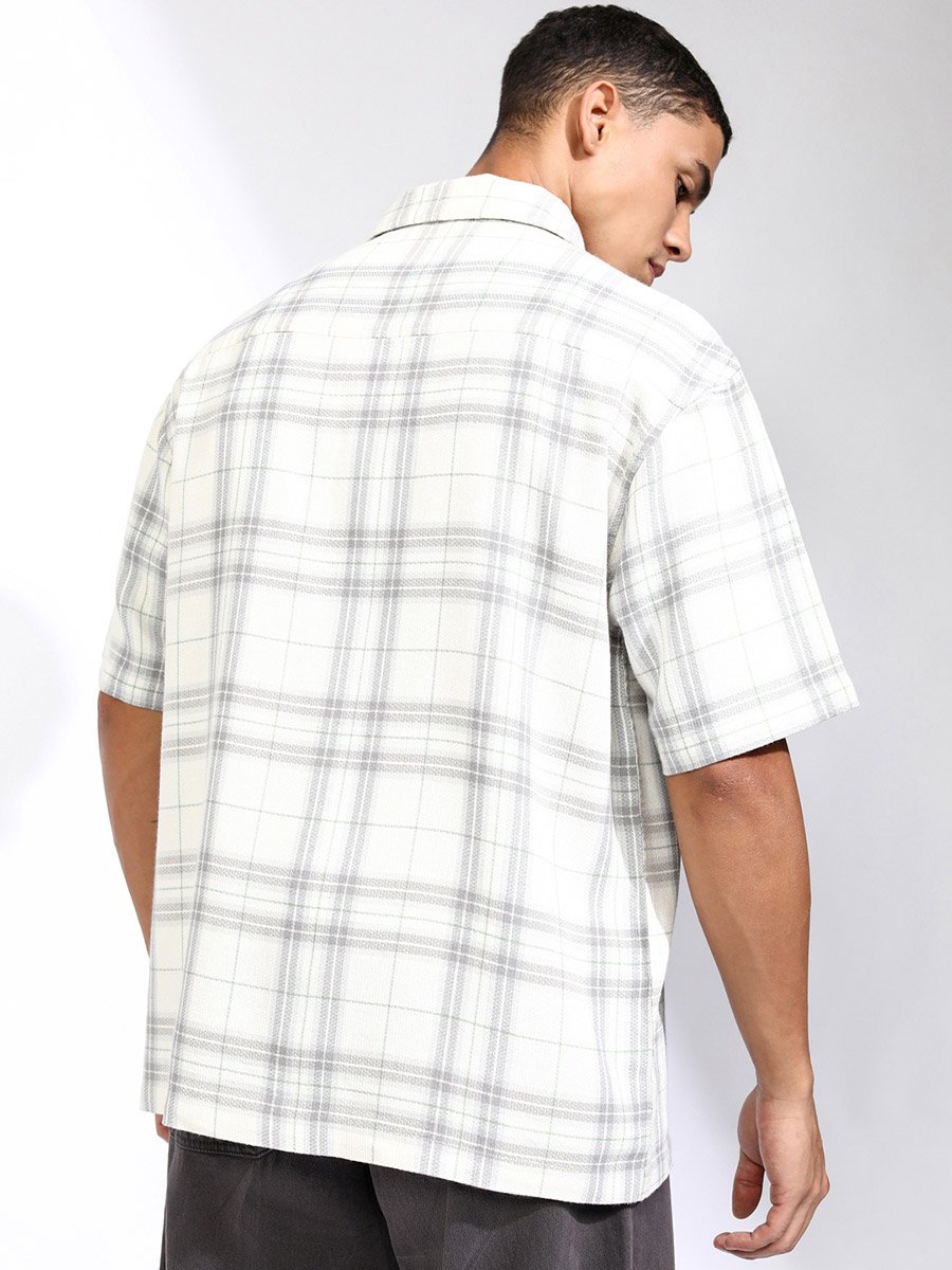 Checked Oversized Shirt with Pockets