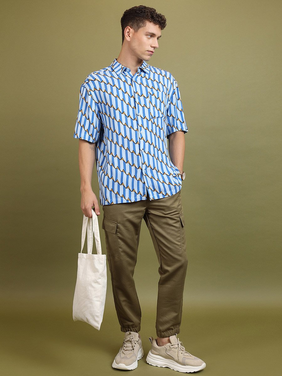 Mid Rise Slim Fit Drawstring Cargo Joggers
