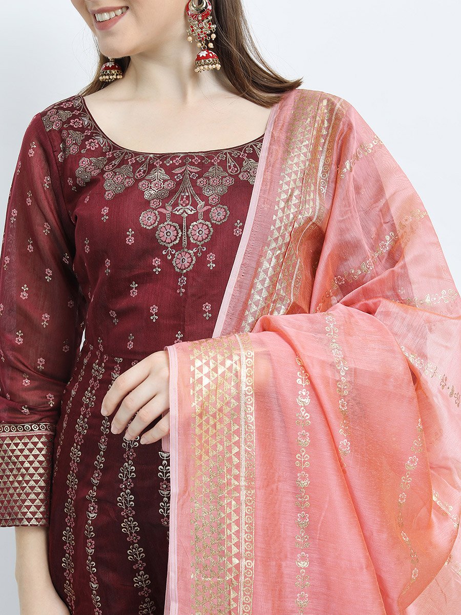 a line ethnic dress Textured Dyed A-Line Tiered Ethnic Dress | Dresses For Women