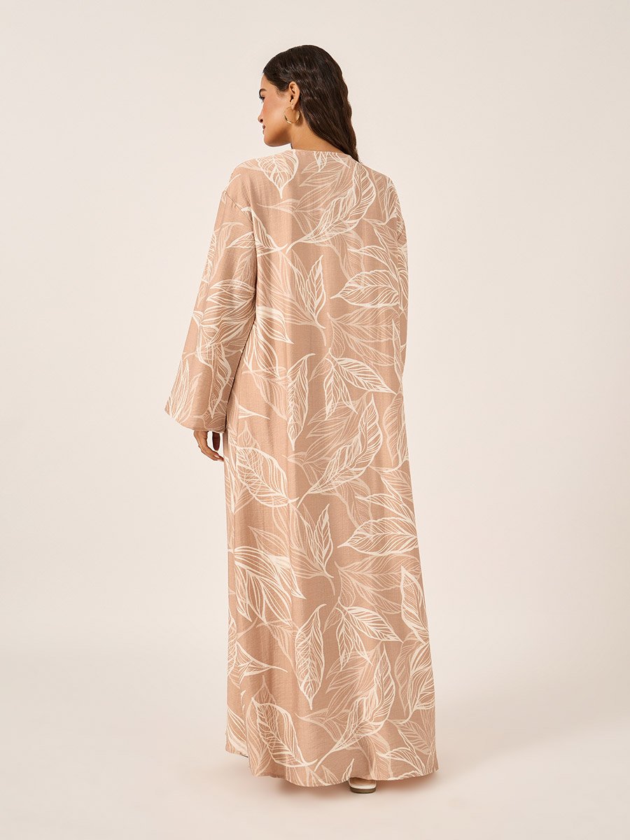 Floral Print Kimono and Wide Leg Trousers Co-Ords