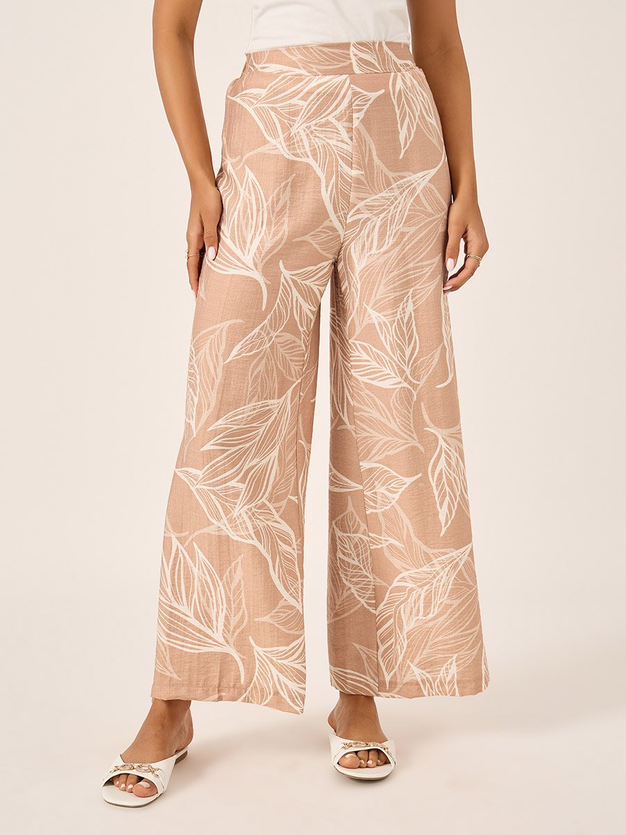 Floral Print Kimono and Wide Leg Trousers Co-Ords