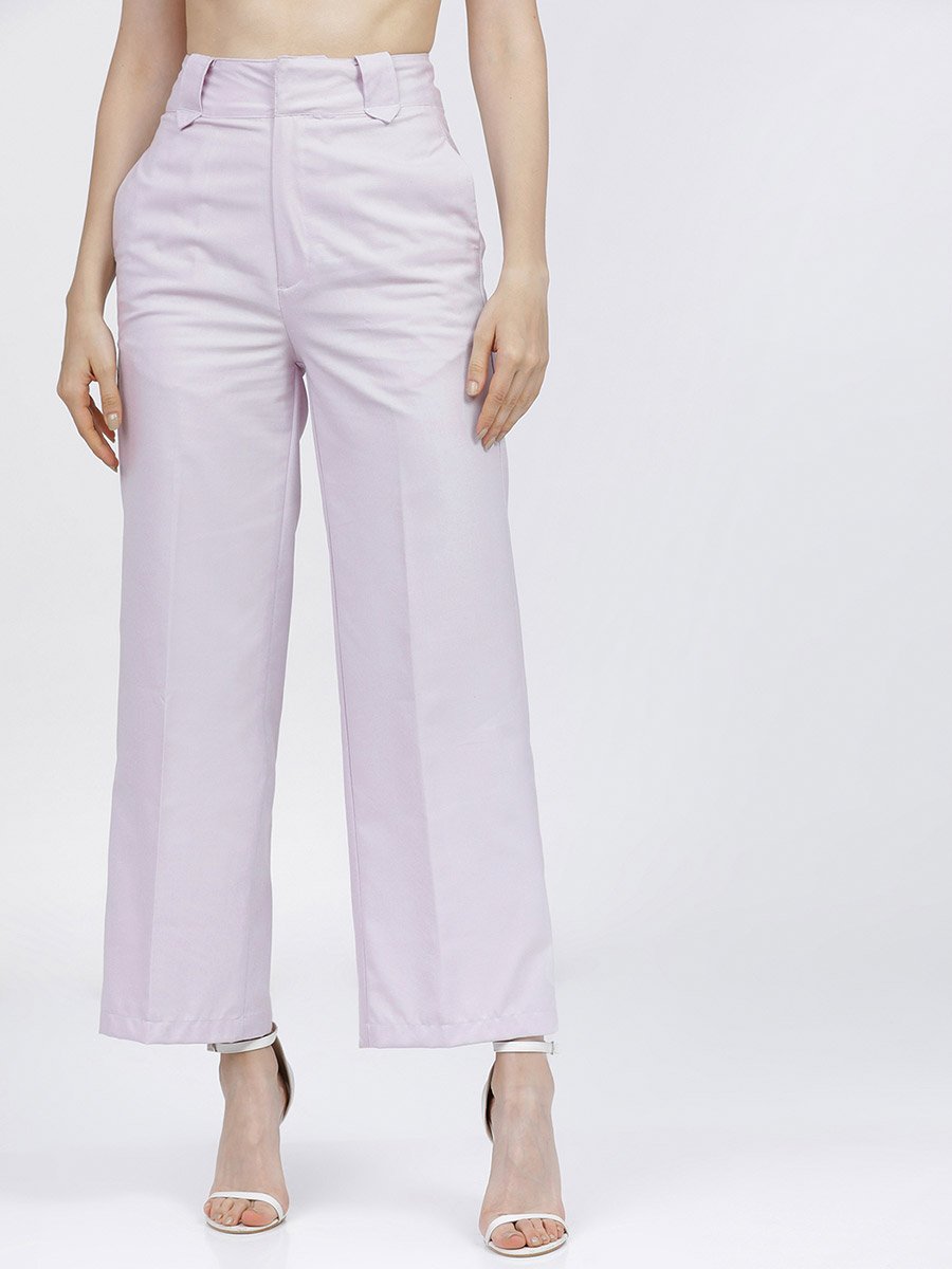 High Rise Flared Trousers