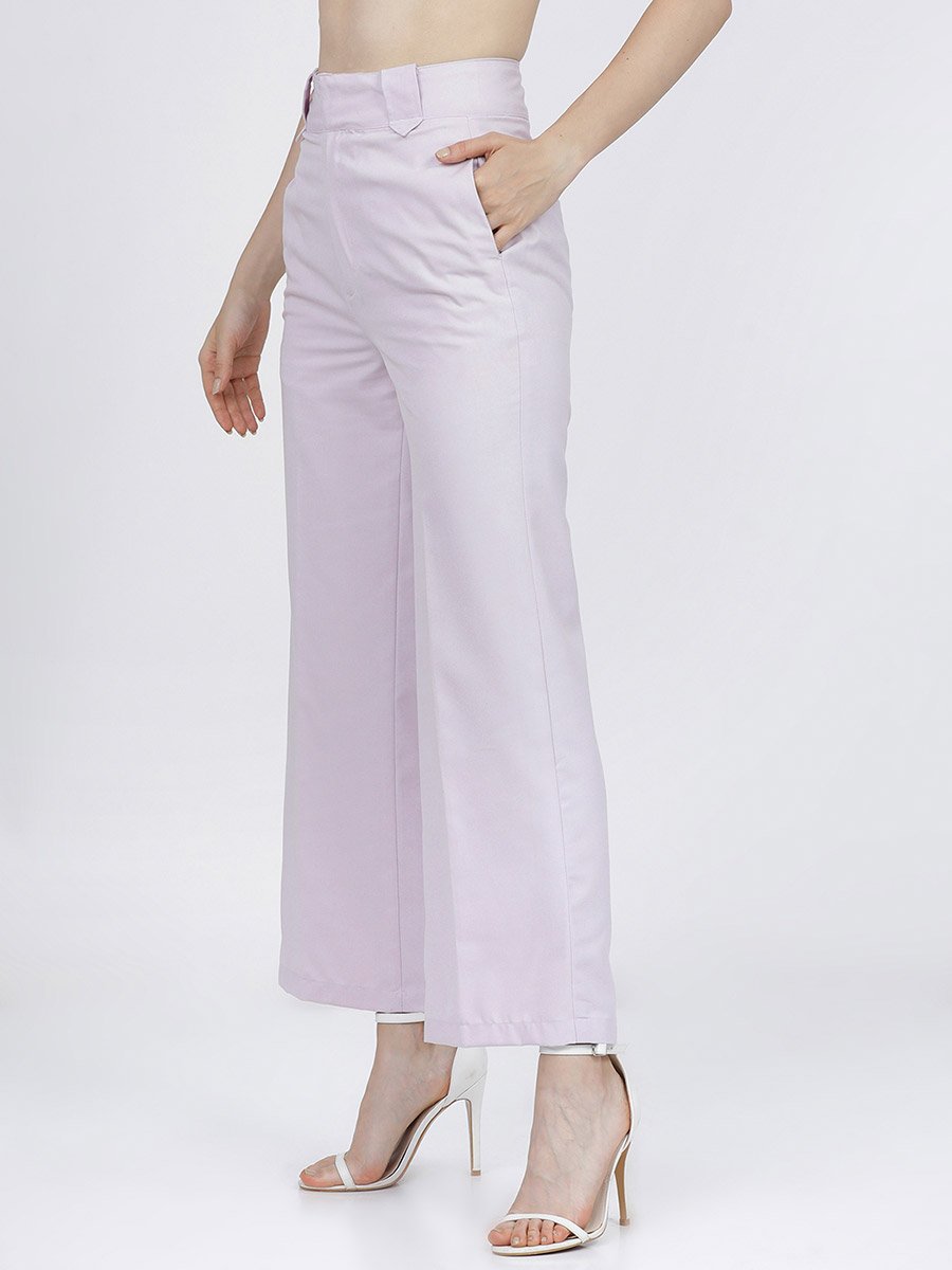 High Rise Flared Trousers