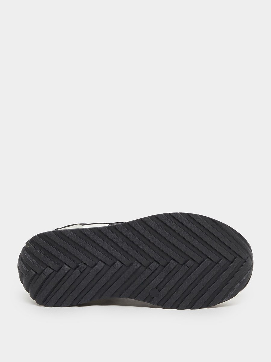 Color Block Contrast Lined Lace-Up Sneakers