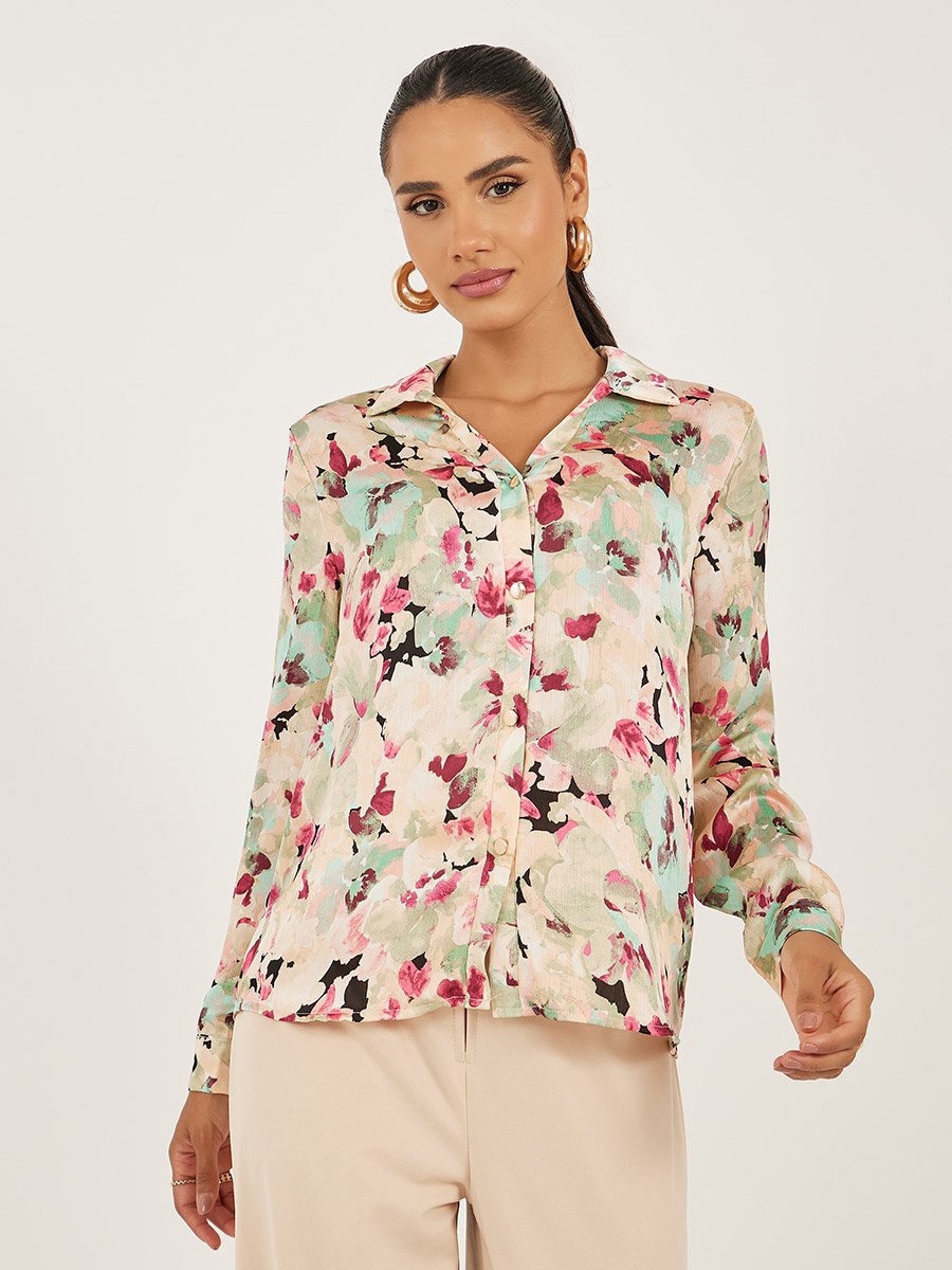 Floral Print Regular Fit Shirt