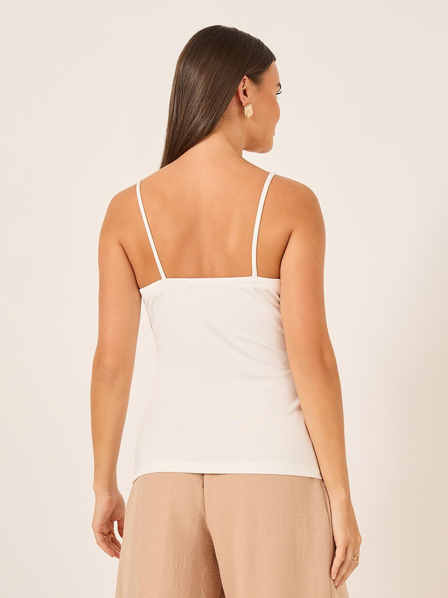 Solid Strappy Cami Top