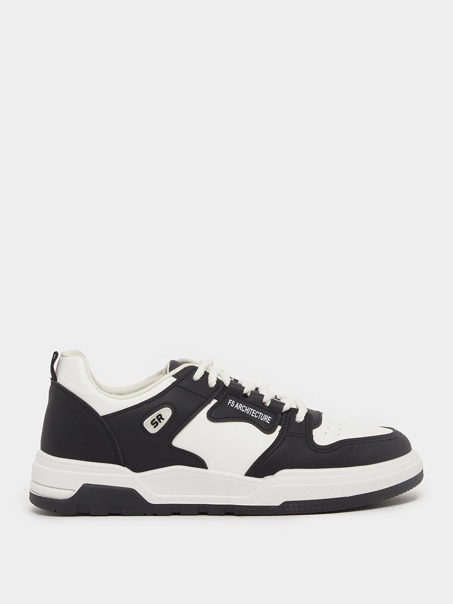 Color Block Skateboard Lace Up Sneakers