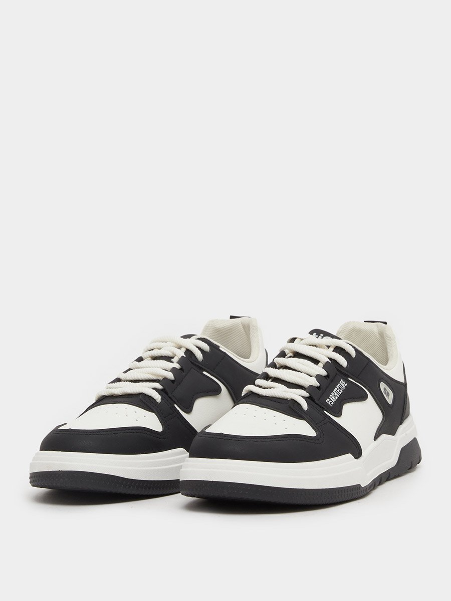 Color Block Skateboard Lace Up Sneakers