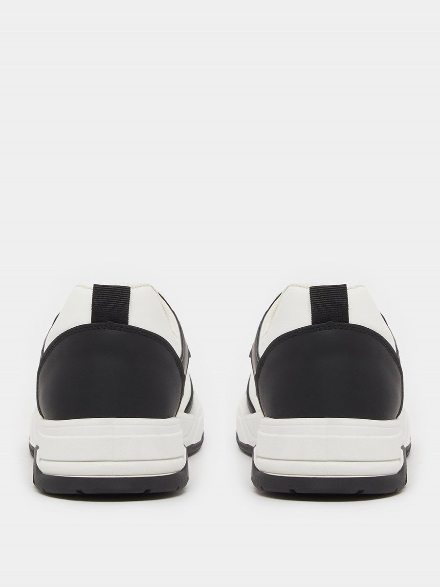 Color Block Skateboard Lace Up Sneakers