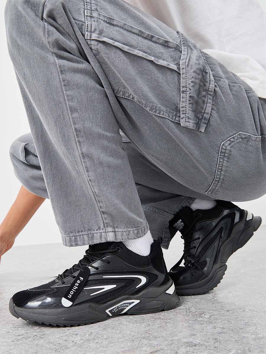 Lace Up Chunky Sole Sneakers