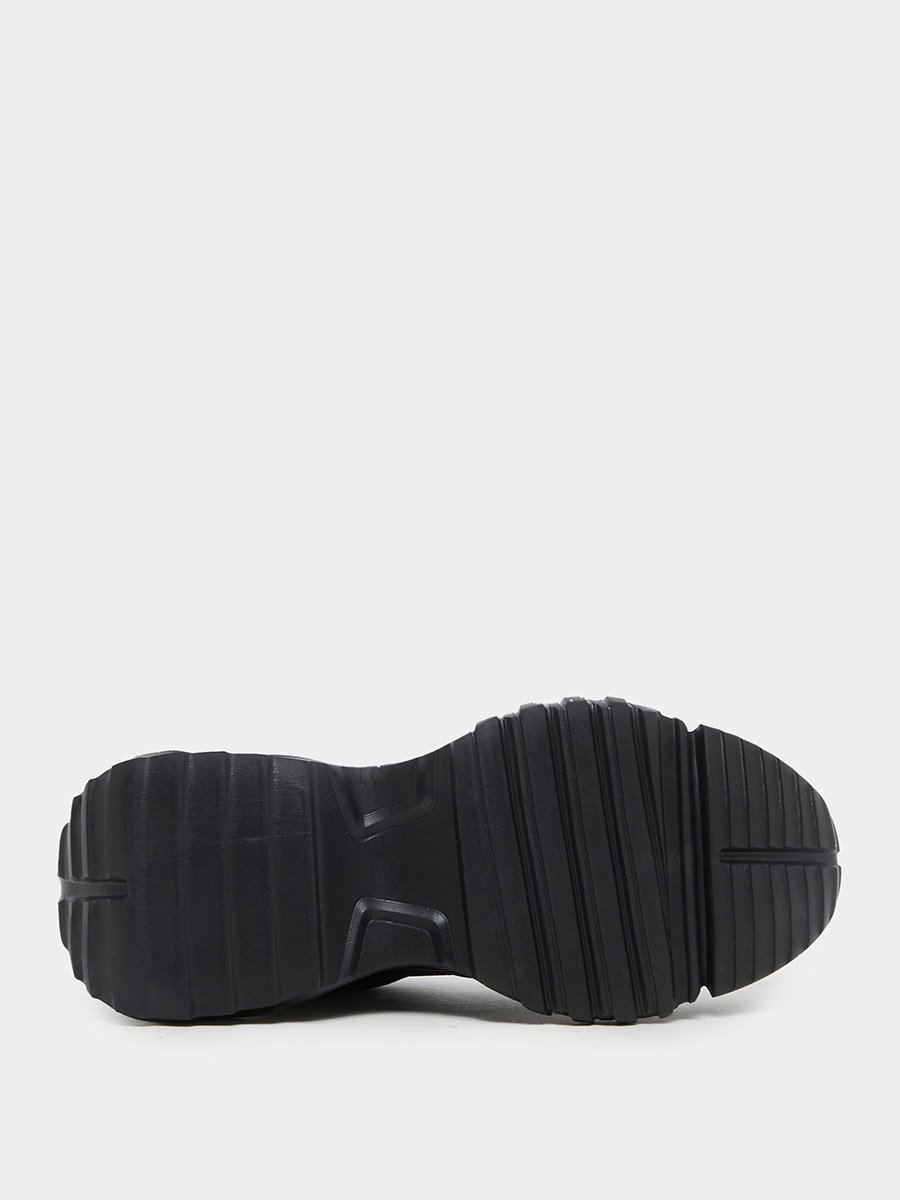 Chunky Sole Lace Up Sneakers with Pull Tab