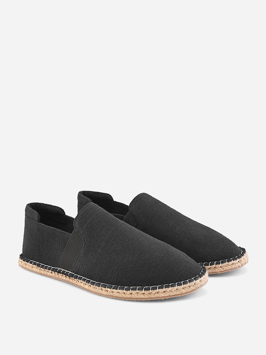 Jute Canvas Slip On Espadrilles