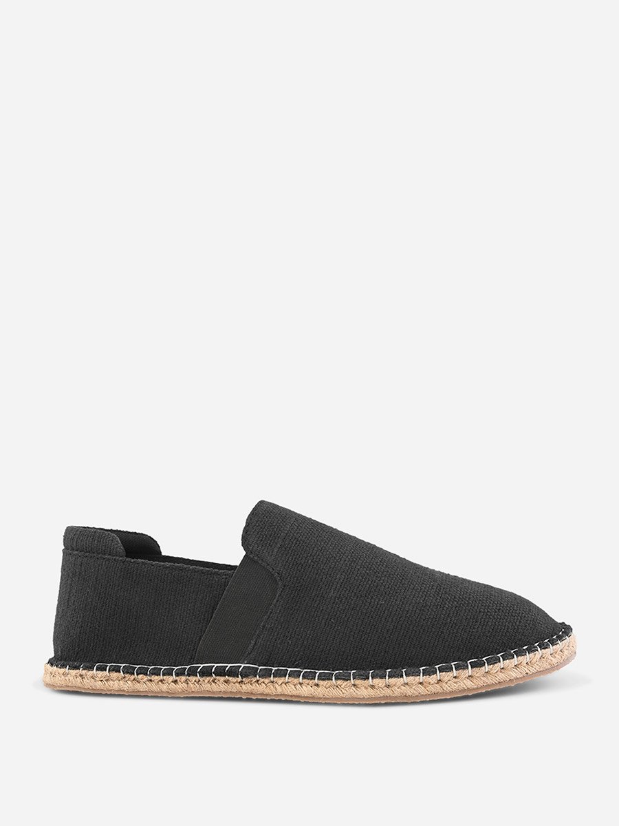 Jute Canvas Slip On Espadrilles