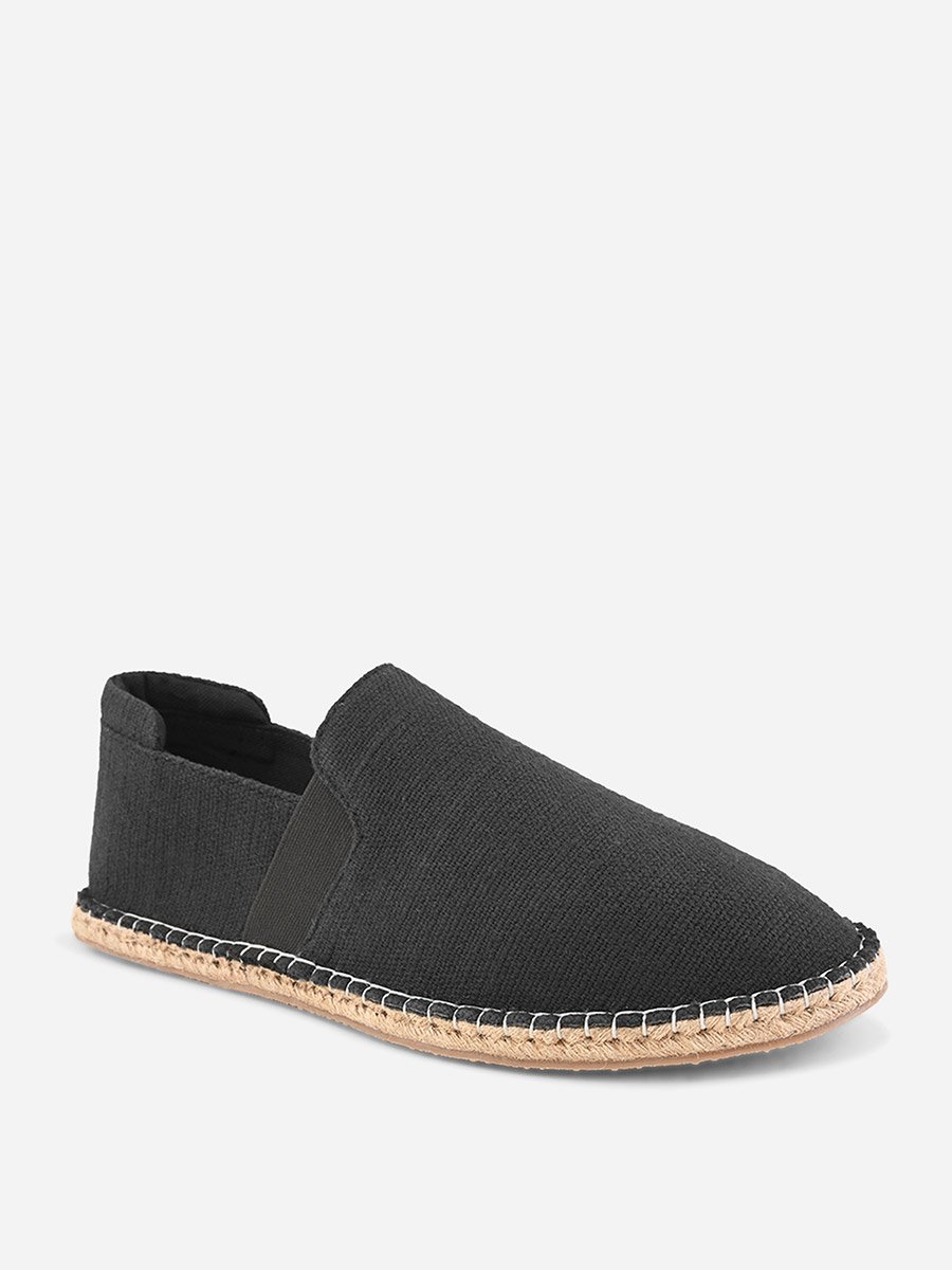 Jute Canvas Slip On Espadrilles