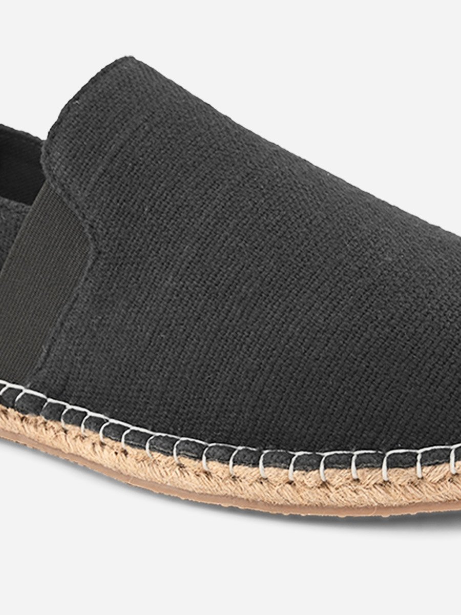 Jute Canvas Slip On Espadrilles