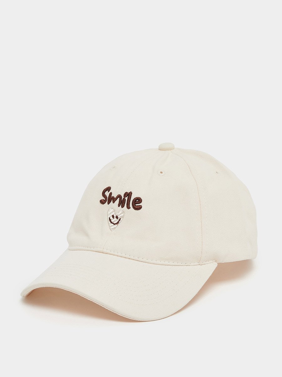 Smile Embroidery Baseball Cap 