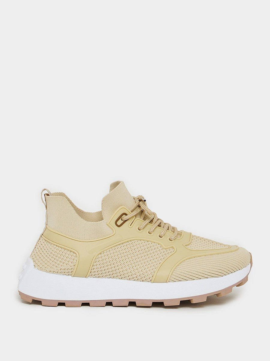 Low Ankle Lace Up Platform Sole Sneakers