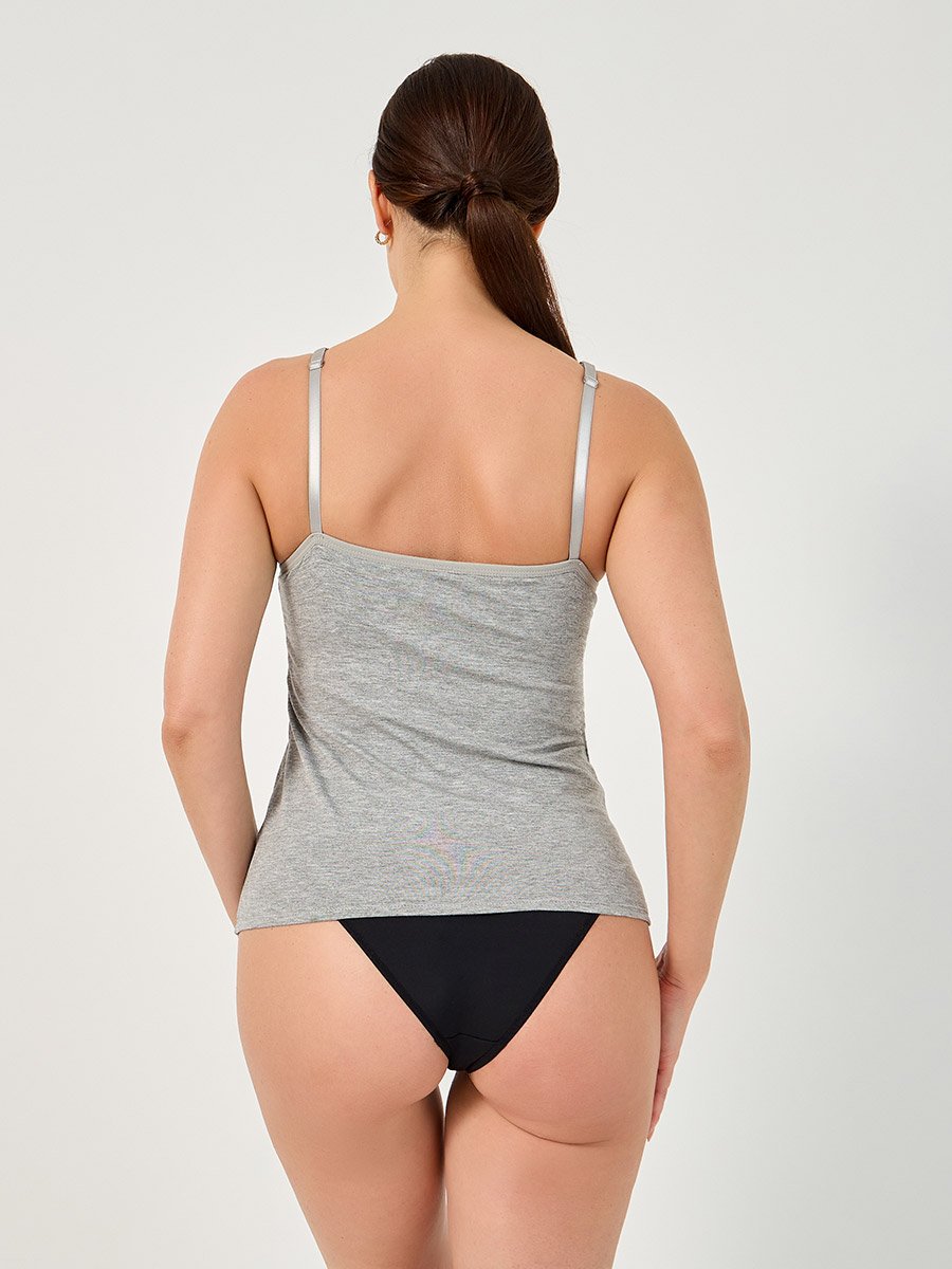 Solid Cami with Strap Adjuster