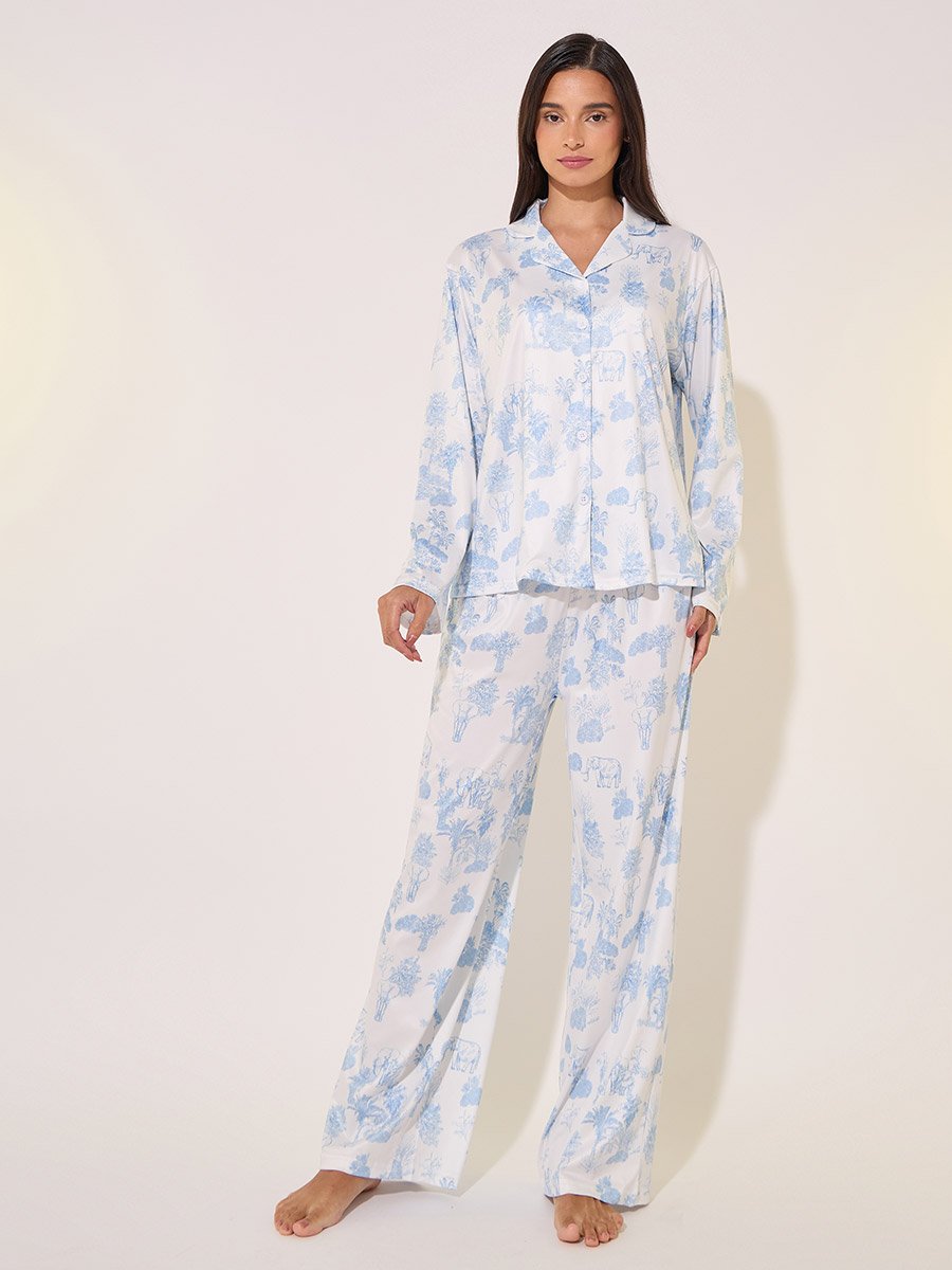 All-Over Print Shirt and Pyjama Set